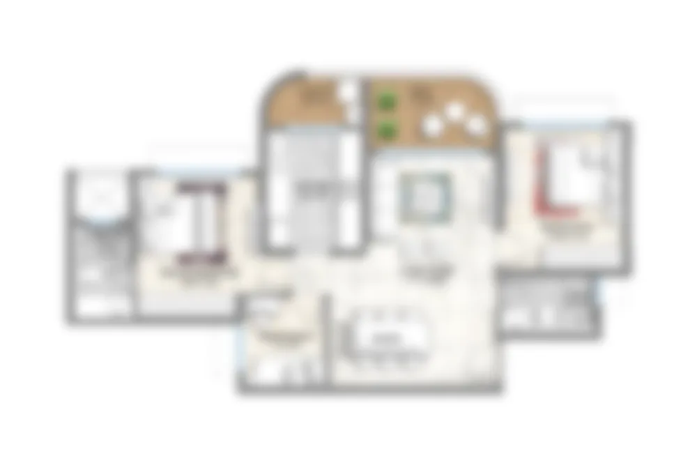 3 BHK Floor Plan